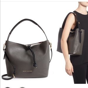 Mark Jacobs Road leather hobo bag in graphite NWOT